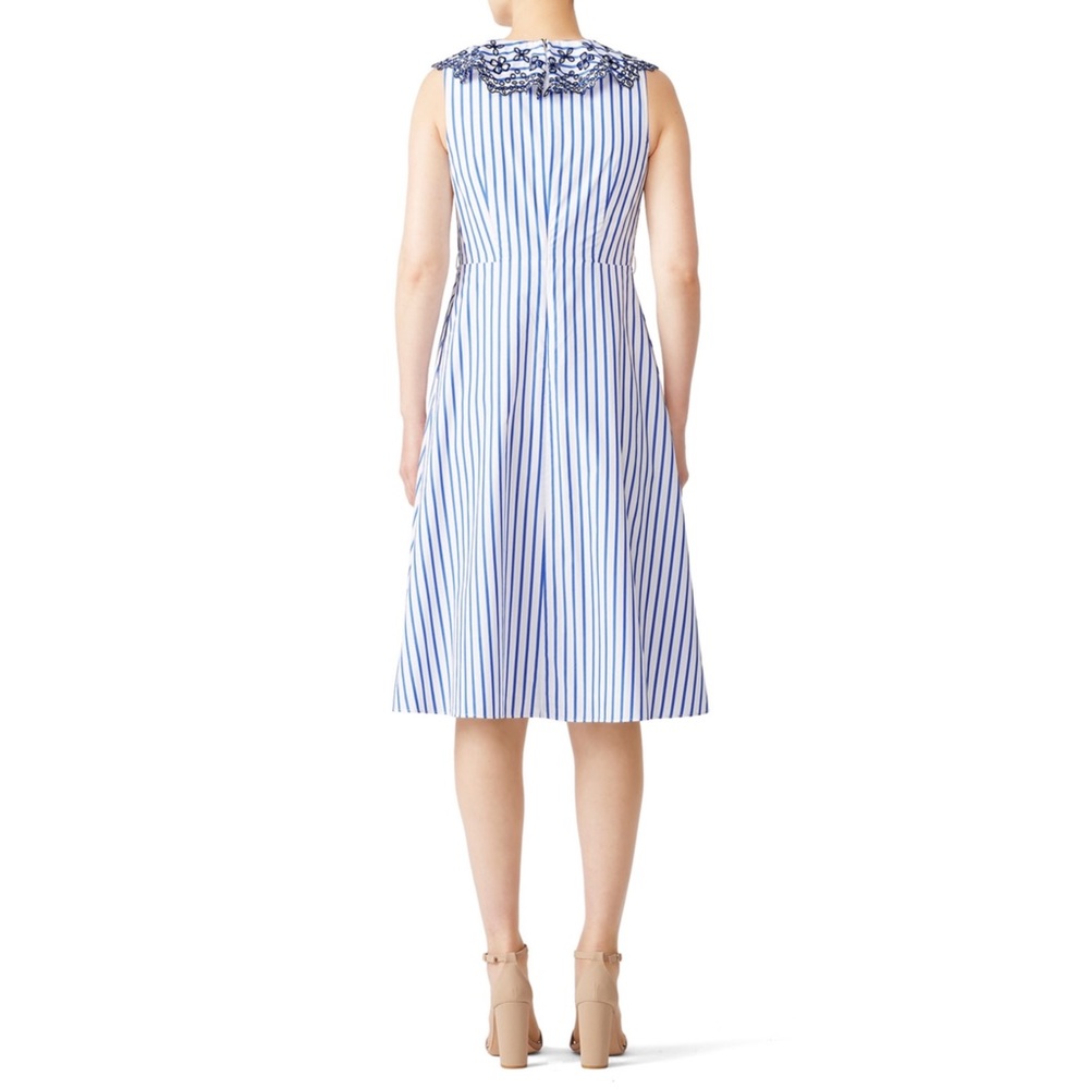 Draper James Stripe Ruffle Eyelet Dress EUC - Picture 5 of 10